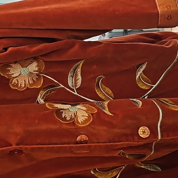 Vintage Jessica Holbrook Velvet jacket size 1X - Picture 2 of 4